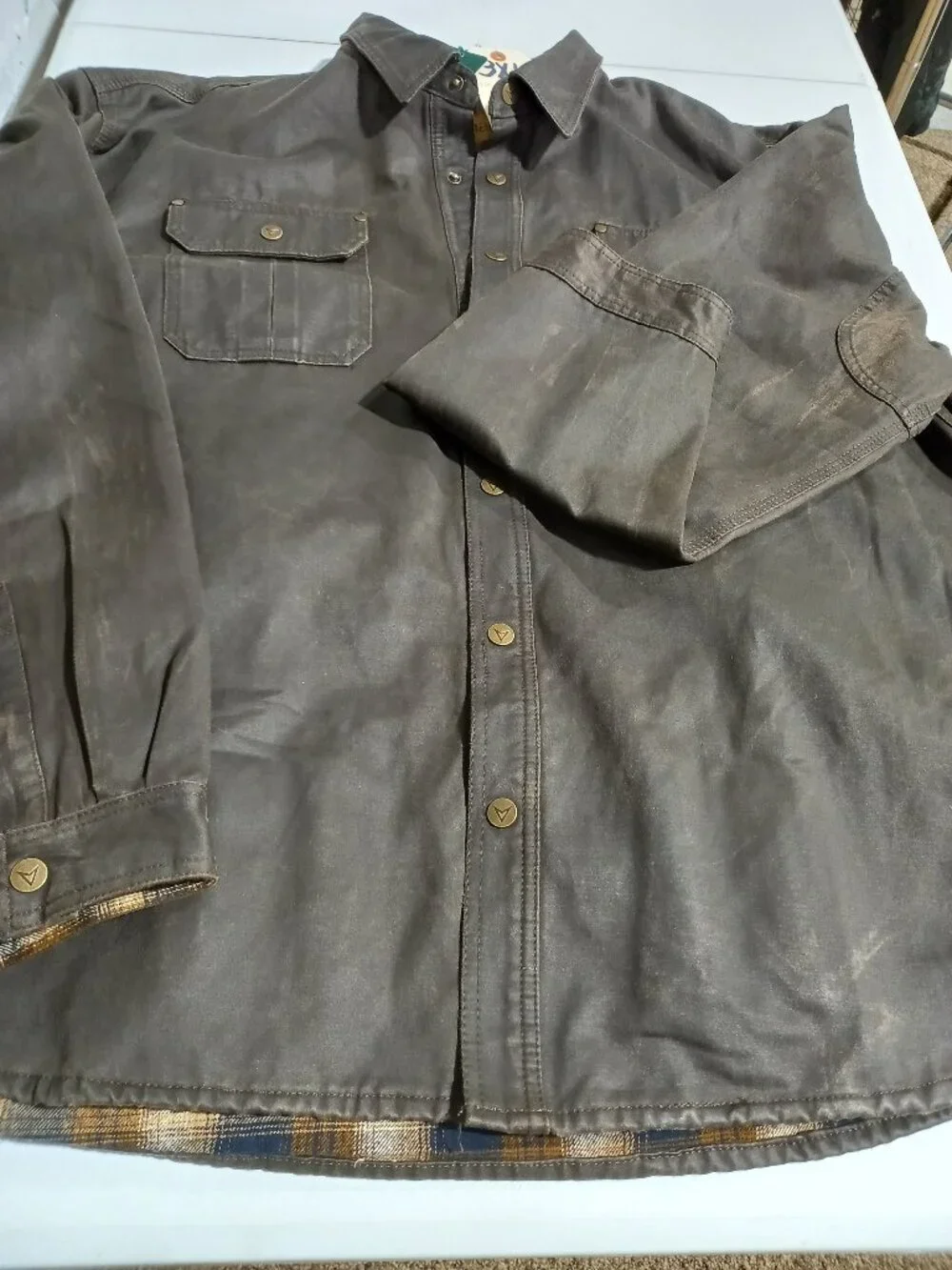 Bountyman Concealed Carry Shirt Jacket - Brown | 3XL - Picture 6 of 9